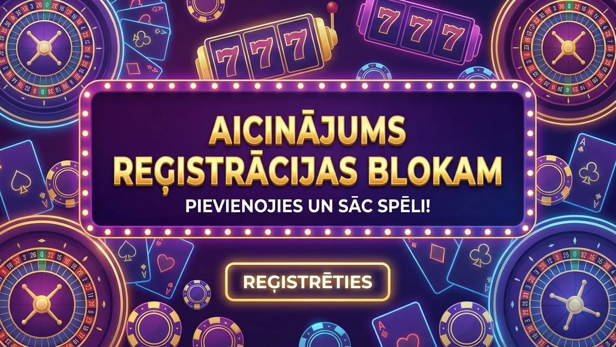 Reģistrācija ar bonusu